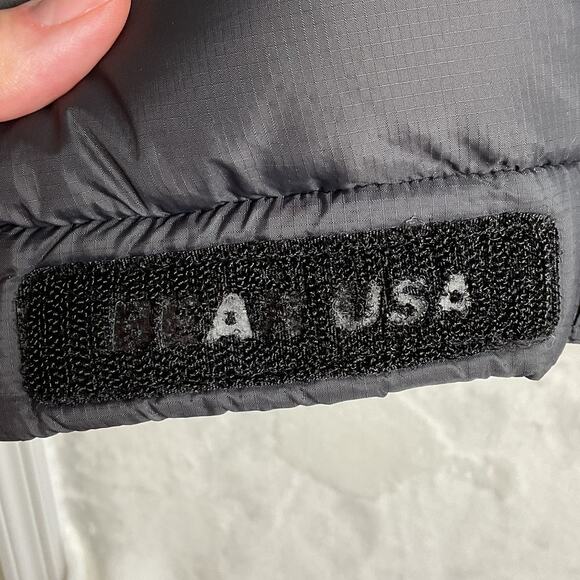 Bear USA Down Feather Full Zip Puffer Jacket Black Large - Picture 8 of 12
